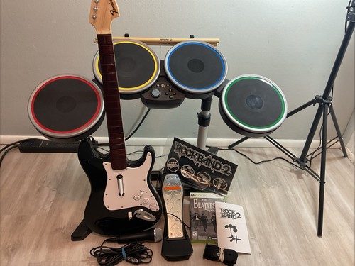 Xbox 360 rock band bundle - rock, w