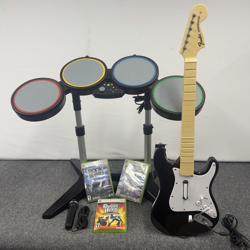 Xbox 360 rock band drum - xbox, set