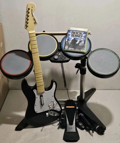 Xbox 360 rock band drum - drum, set